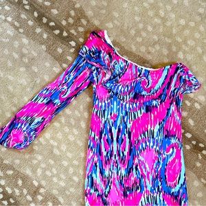 Lilly Pulitzer AMANTE SILK JERSEY DRESS size small (multi free spirit prob) NWT